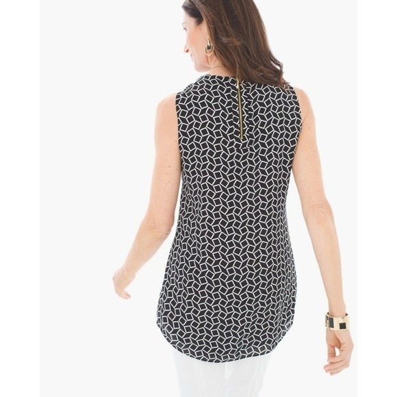 Chico's Petite Classic Layer Jade Tank, Sz 12P, Excellent Used Condition - Picture 2 of 16